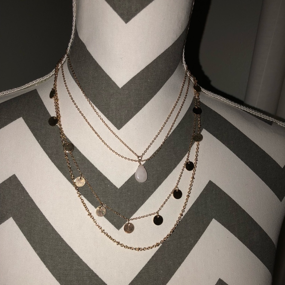 Gold layered necklace